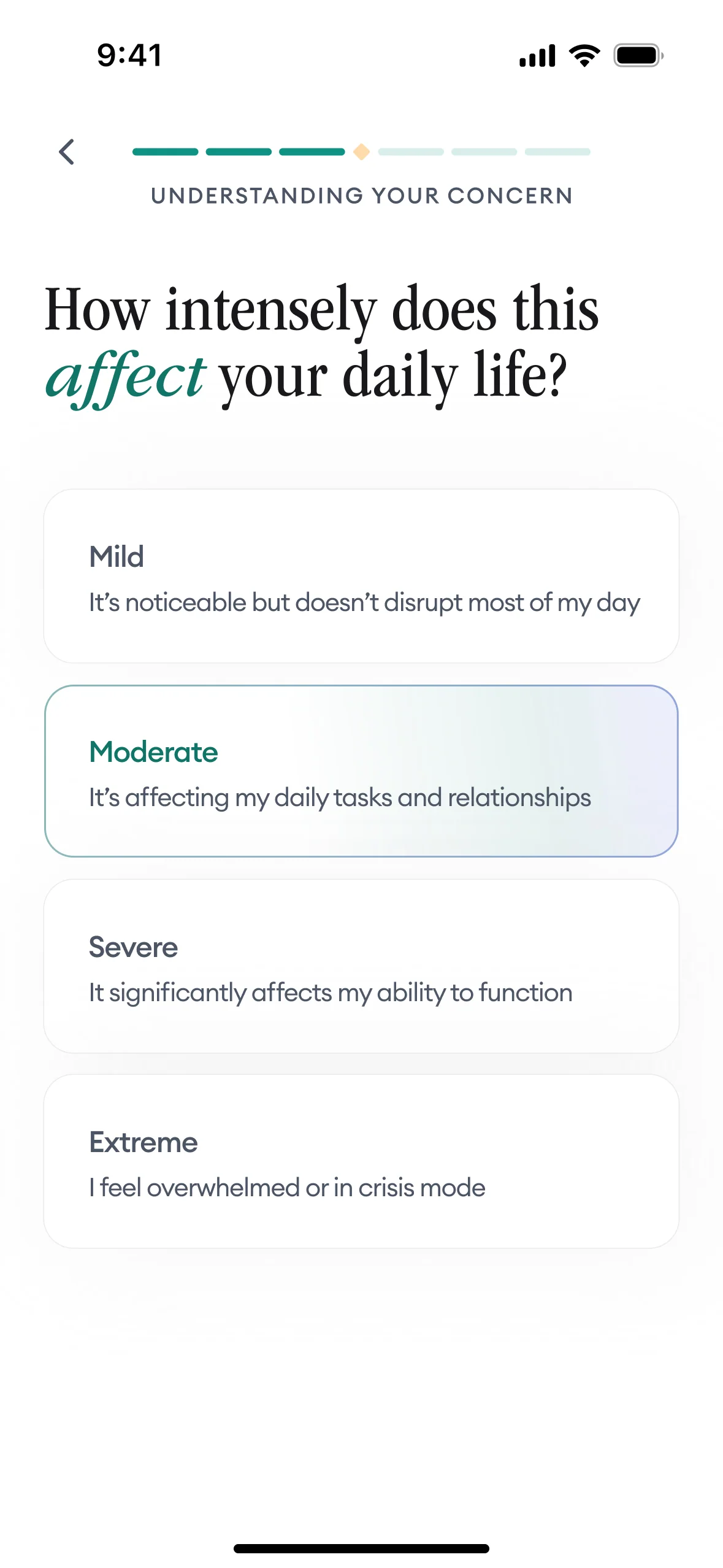 Assessment: What's your primary symptom?